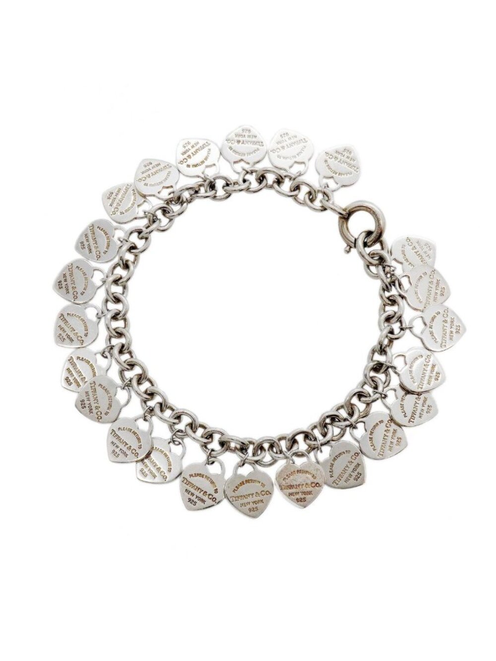 Tiffany & Co Bracelet Return to Tiffany Multi Heart Tag 925 Sterling Silver
